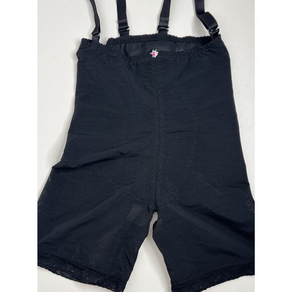 Design Veronique 1650 Abdominal Compression Girdle Open Crotch Black Size Large - Picture 2 of 8